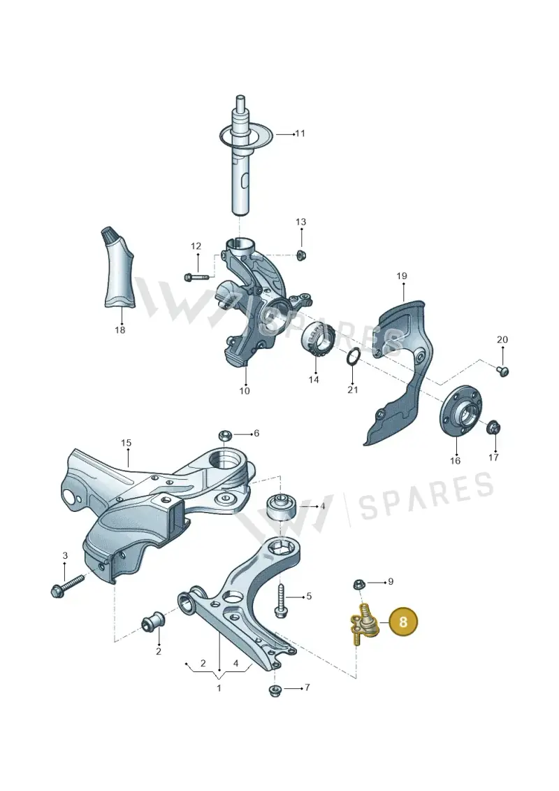 5WA407366 — Volkswagen Polo Track (2023-) diagram 602407000, position 8