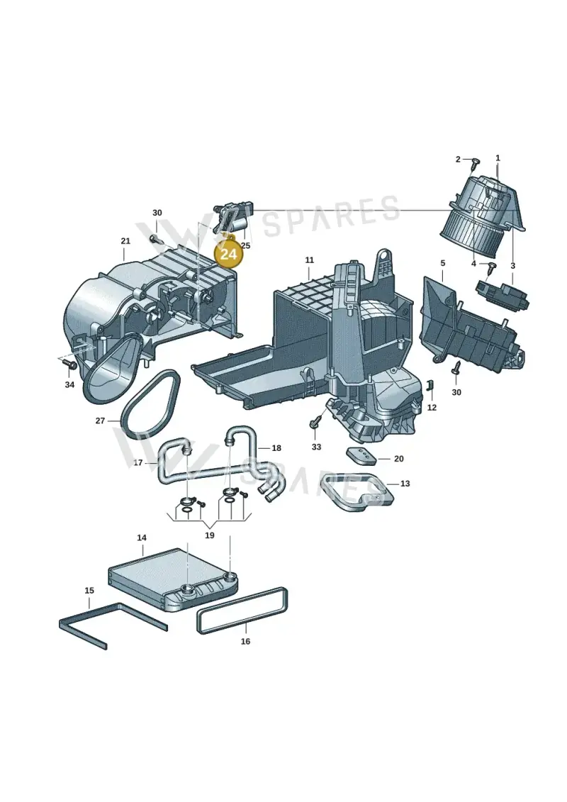 5WA907511A — Volkswagen Multivan (2021-) diagram 7t0819100, position 24