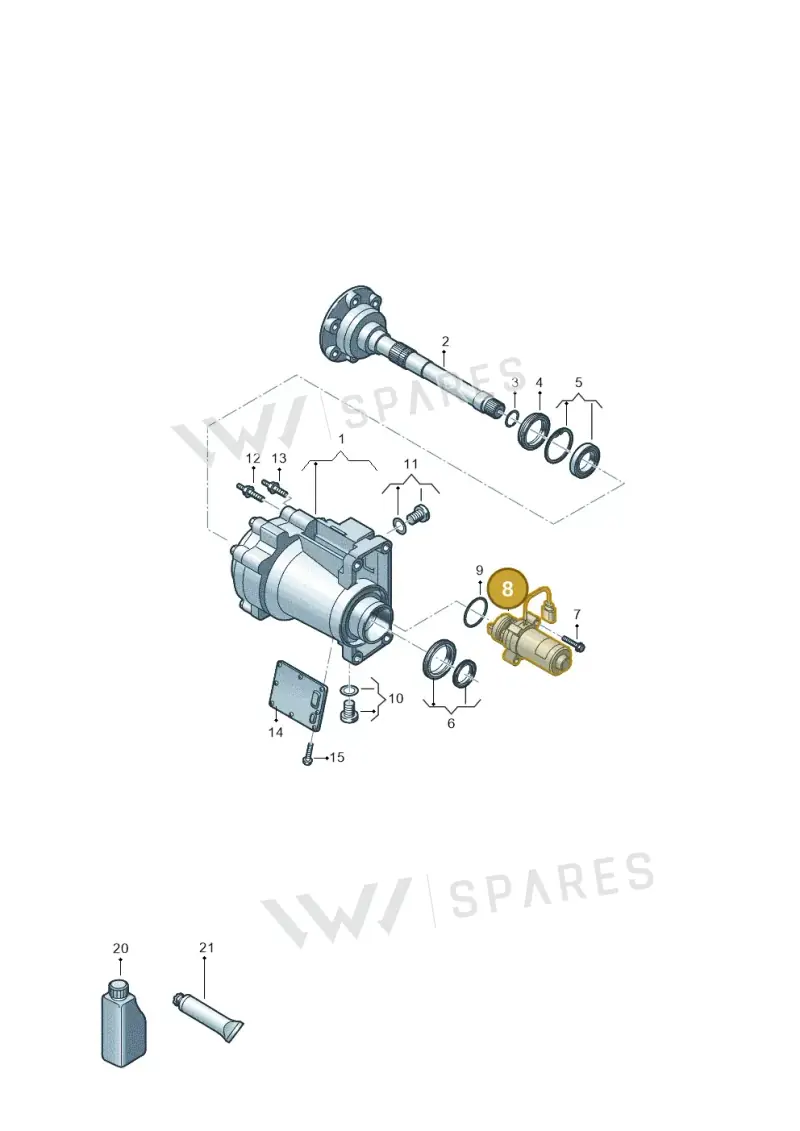 5WA907554B — Volkswagen Golf 2.0 BlueMotion (2019-2024) diagram 409055010, position 8