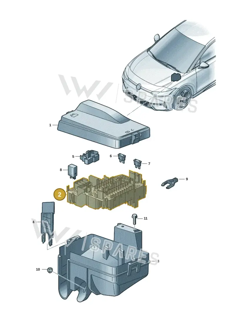 5WA937125B — Volkswagen ID.7 Limousine Pro (2023-) diagram 14b937030, position 2