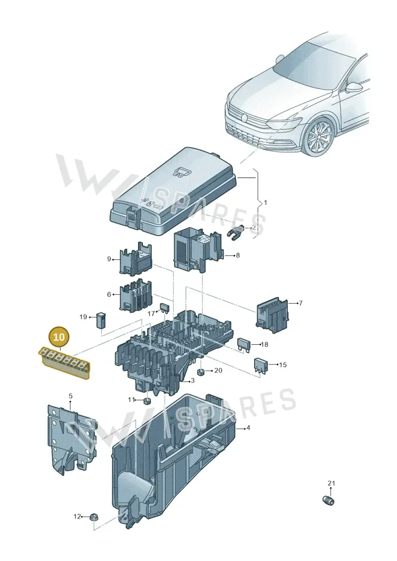 5WA937548F — Volkswagen Tiguan 2.0 (2023-) diagram 793937100, position 10