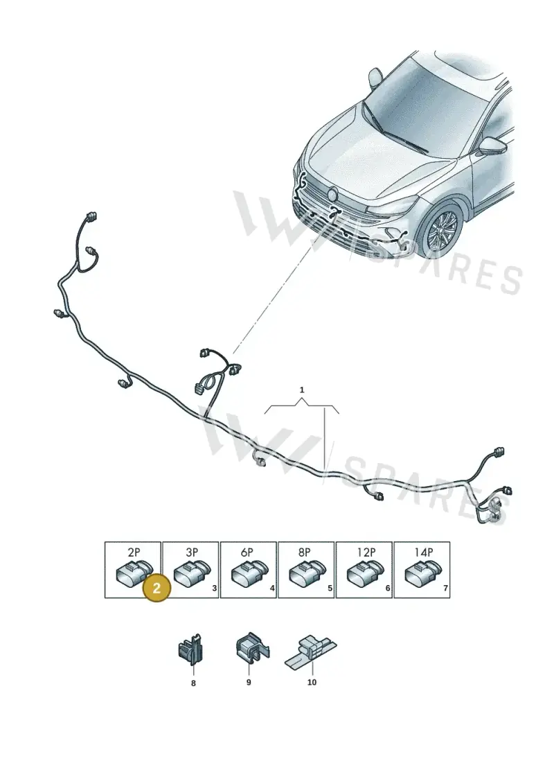 5WA971895 — Volkswagen Tiguan 2.0 (2023-) diagram 57x971000, position 2