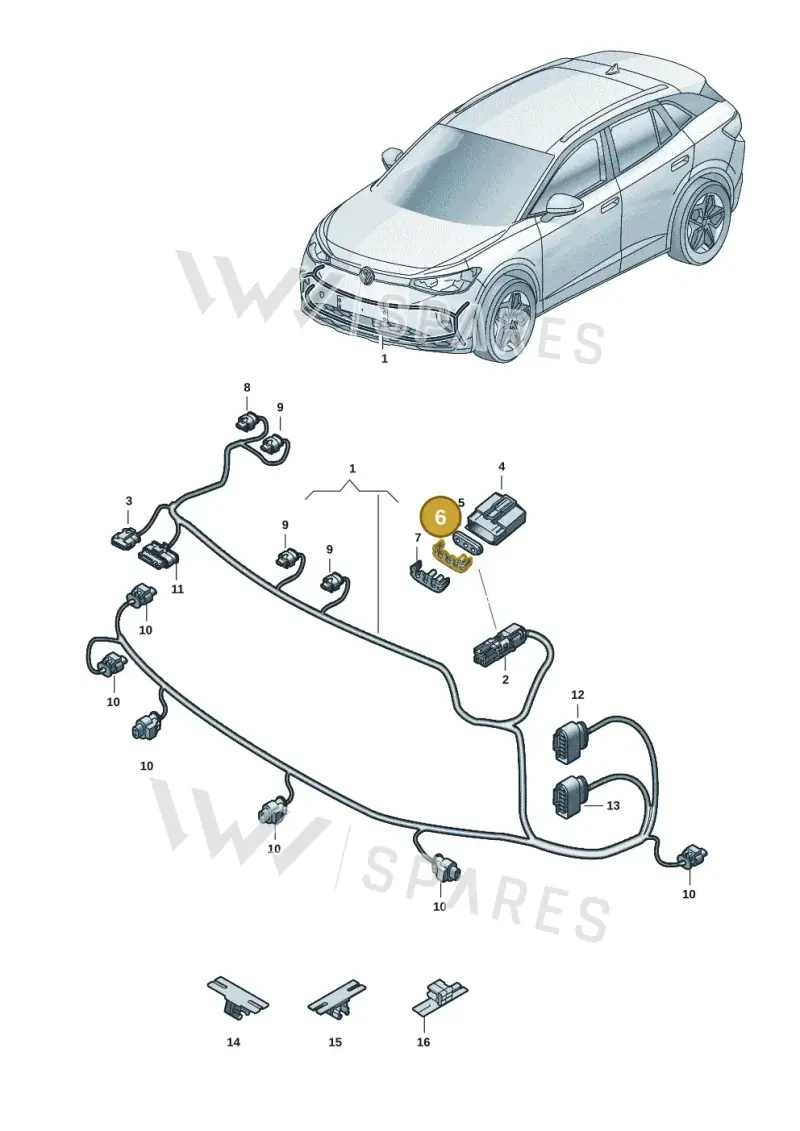 5WA972902A — Volkswagen ID.4 Pro (2020-2023) diagram 11a971000, position 6