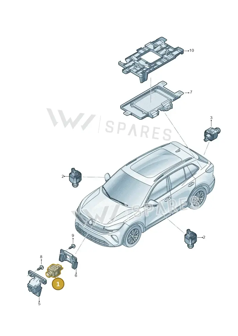 5WA980546E — Volkswagen Tiguan 2.0 (2023-) diagram 57x907125, position 1