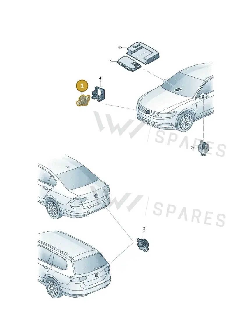 5WA980546E — Volkswagen Passat estate (2023-) diagram 793907210, position 1