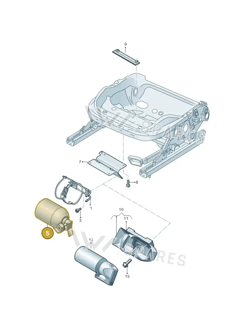 5X0860277F — Volkswagen Amarok twin cab (2022-) diagram 683860100, position 5
