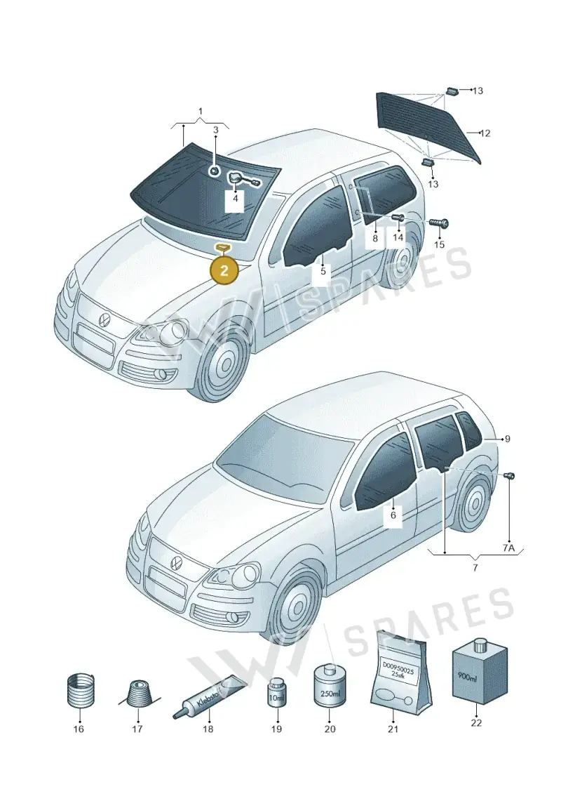 5Z0845237 — Volkswagen Polo (2011-2014) diagram 461845000, position 2