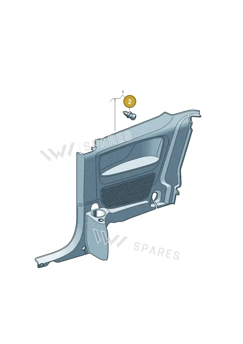 5Z0867299 — Volkswagen Saveiro (2016-2017) diagram 557867300, position 2