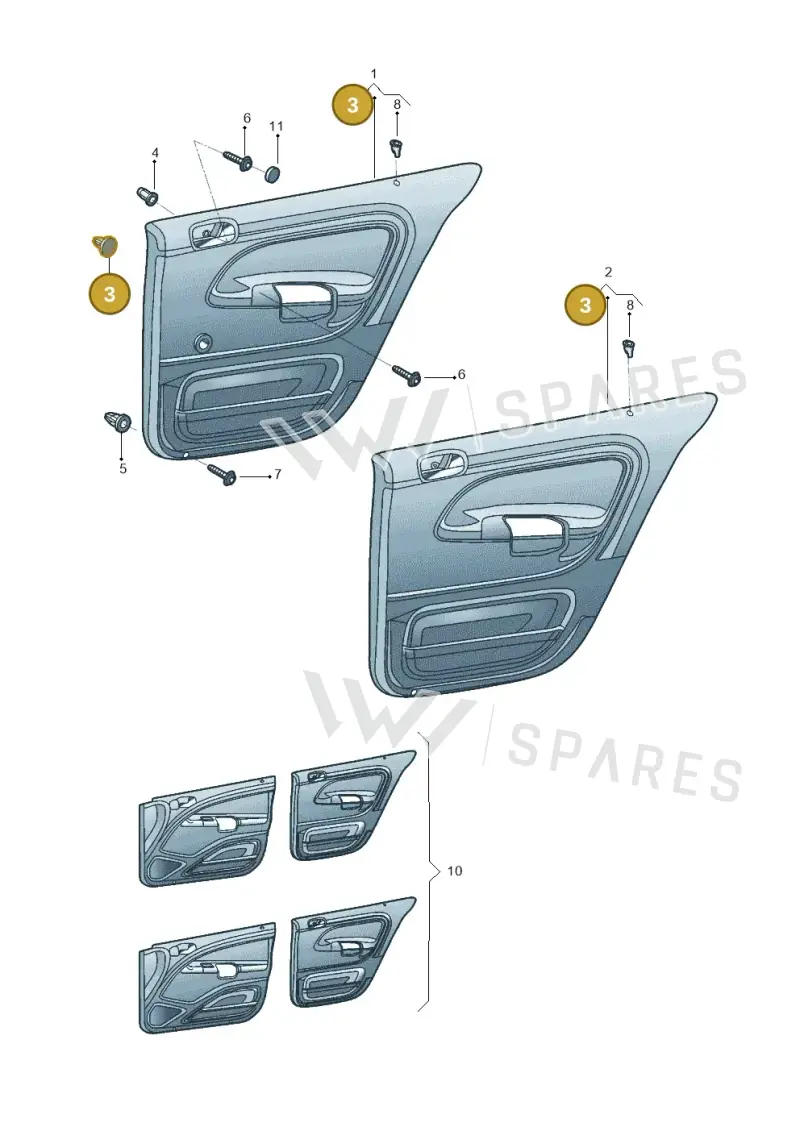 5Z0867299 — Volkswagen Voyage (2016-2023) diagram 565867400, position 3