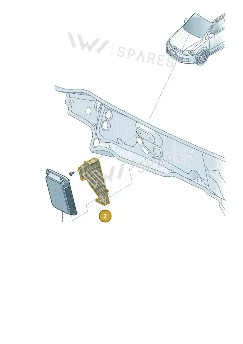 5Z0906507 — Volkswagen Spacefox (2010-2014) diagram 515927800, position 2