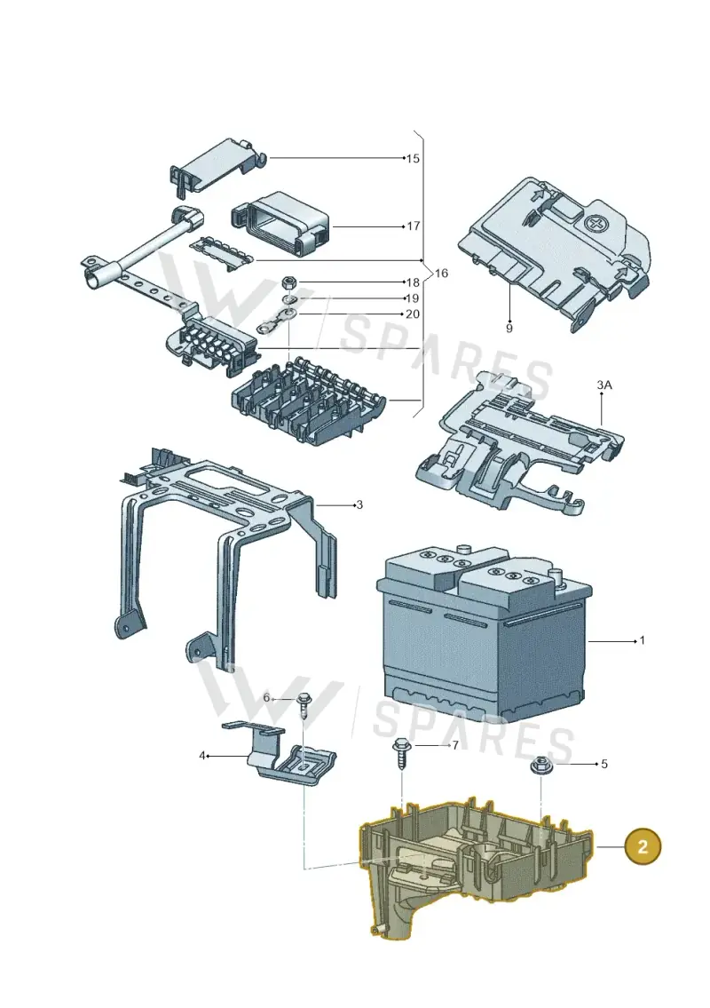 5Z0915331B — Volkswagen FOX                  M.05> (2005-) diagram 357915000, position 2