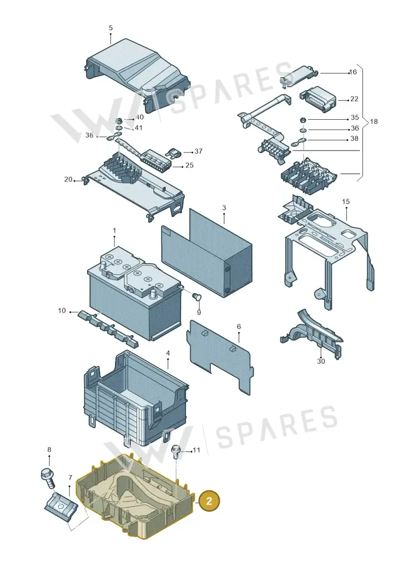 5Z0915331B — Volkswagen Polo (2011-2014) diagram 461915000, position 2