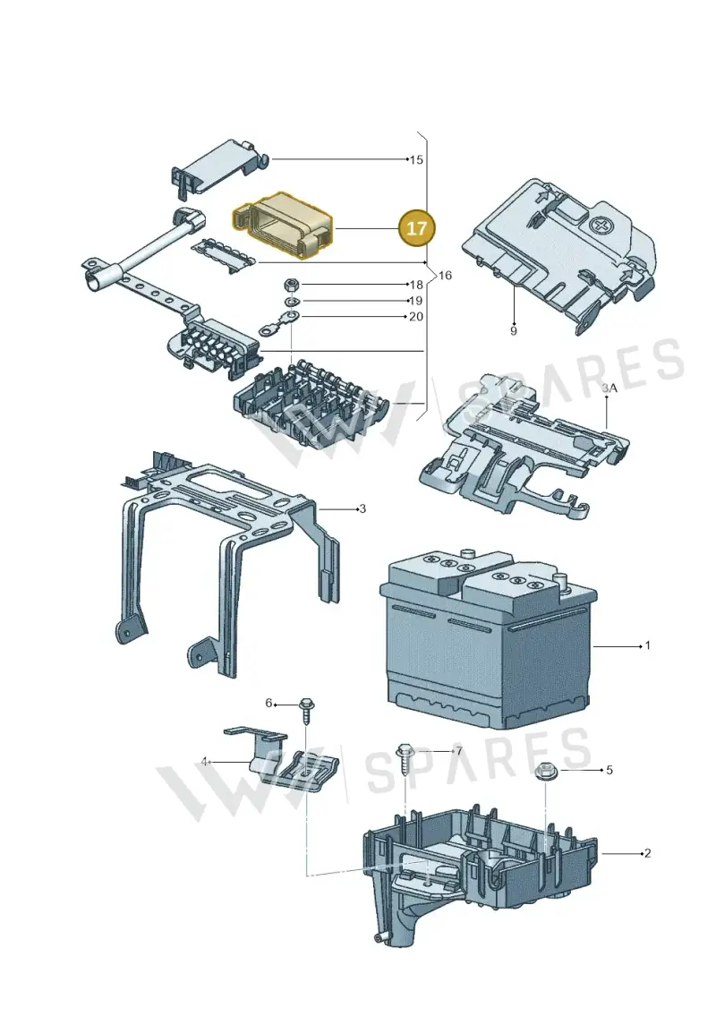5Z0937555 — Volkswagen FOX                  M.05> (2005-) diagram 357915000, position 17