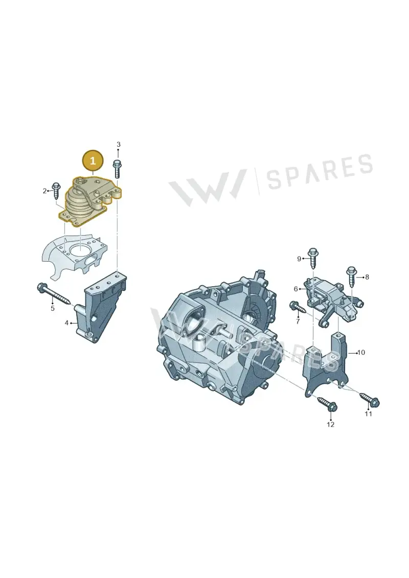 6C0199167B — Volkswagen Ameo 1,0 (2016-2020) diagram 883199018, position 1