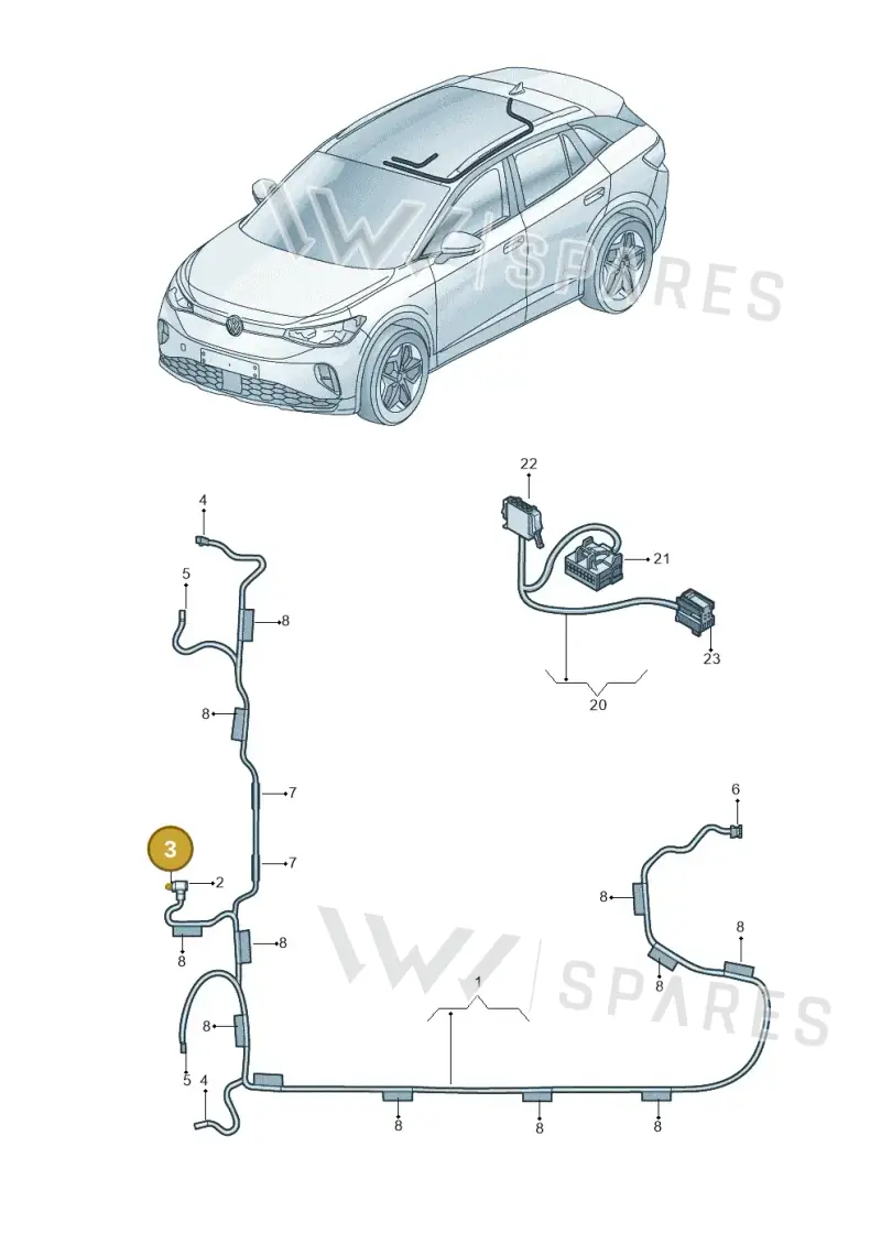 6C0919136 — Volkswagen ID.4 Pro (2020-2023) diagram 11a972030, position 3