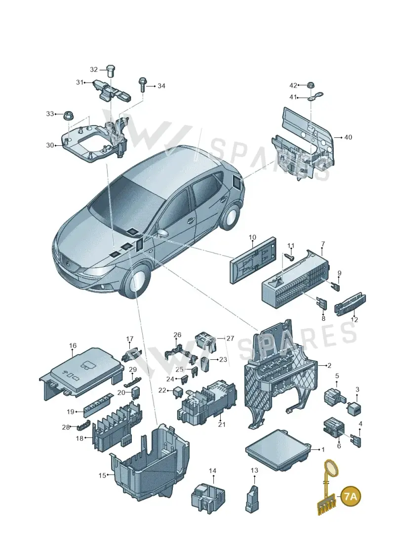 6C0937524A — SEAT Ibiza (2015-) diagram 879937000, position 7A
