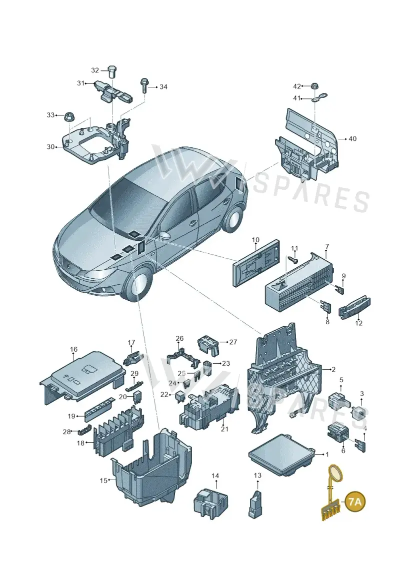 6C0937524 — SEAT Ibiza (2015-) diagram 879937000, position 7A