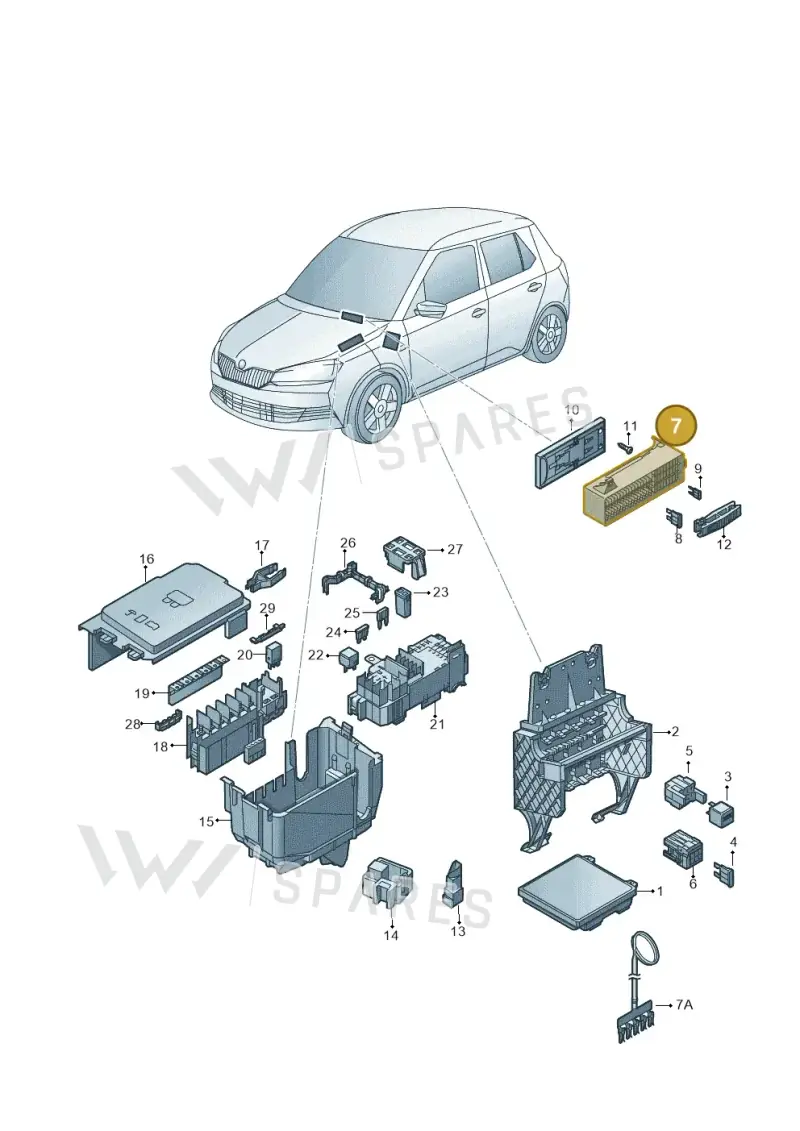 6C0937615A — Skoda Fabia (2014-2022) diagram 797937000, position 7