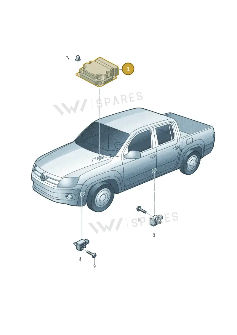 6C0959655AM — Volkswagen Amarok twin cab (2022-) diagram 683959300, position 1