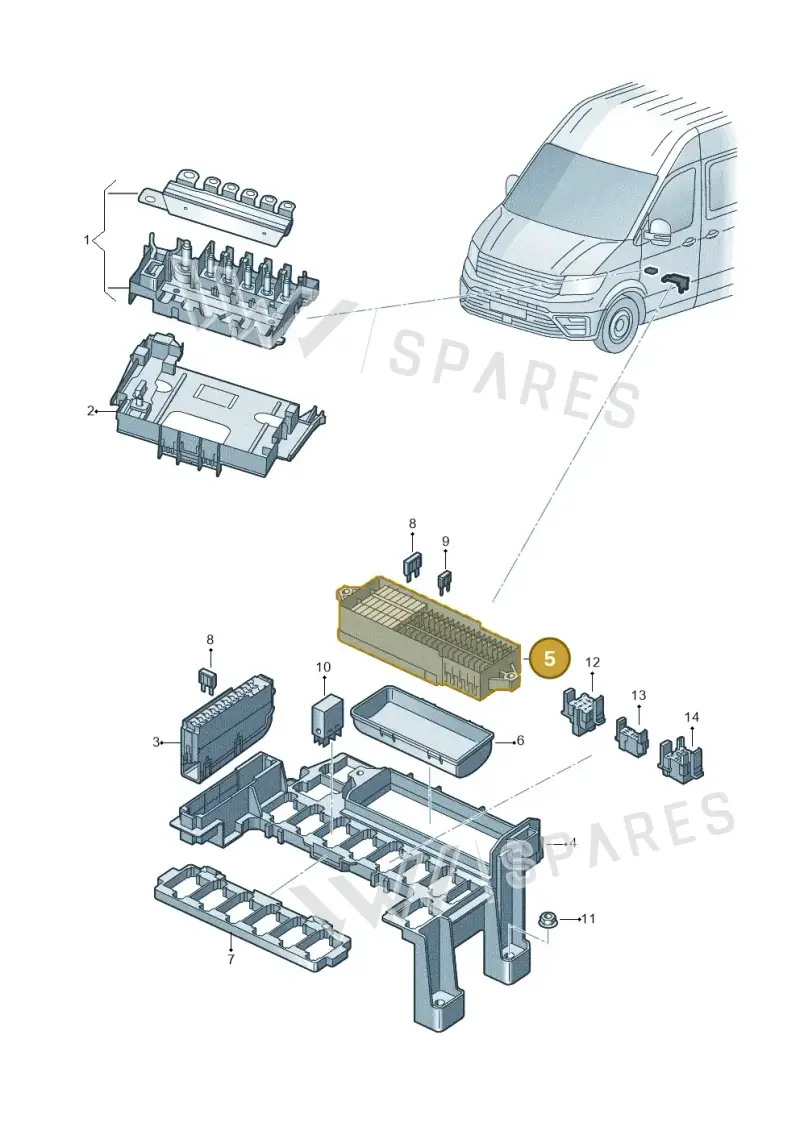 6C1971012 — Volkswagen E-Crafter 35 (2018-2024) diagram 806937010, position 5