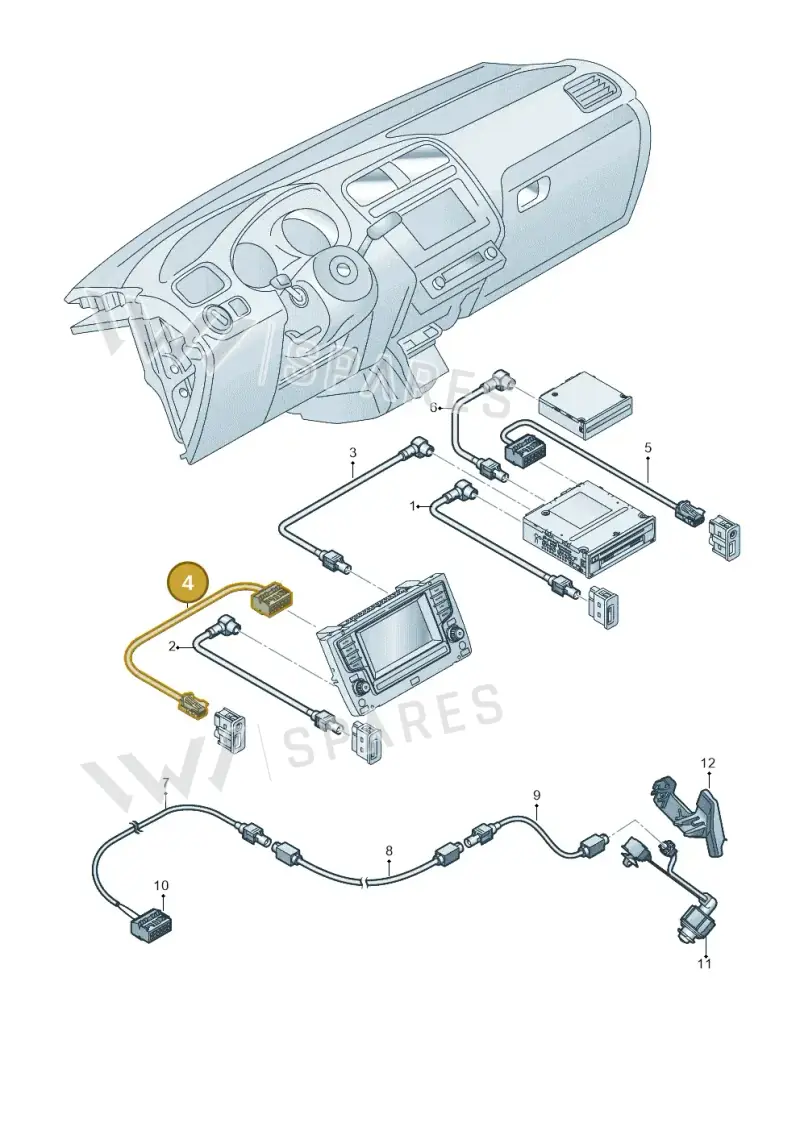 6C1971327 — Volkswagen Polo 1.4 BlueMotion (2014-2017) diagram 773972100, position 4