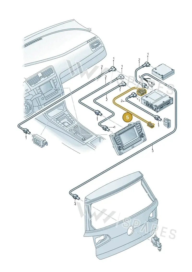 6C1971327 — Volkswagen Arteon (2017-2023) diagram 796972550, position 5