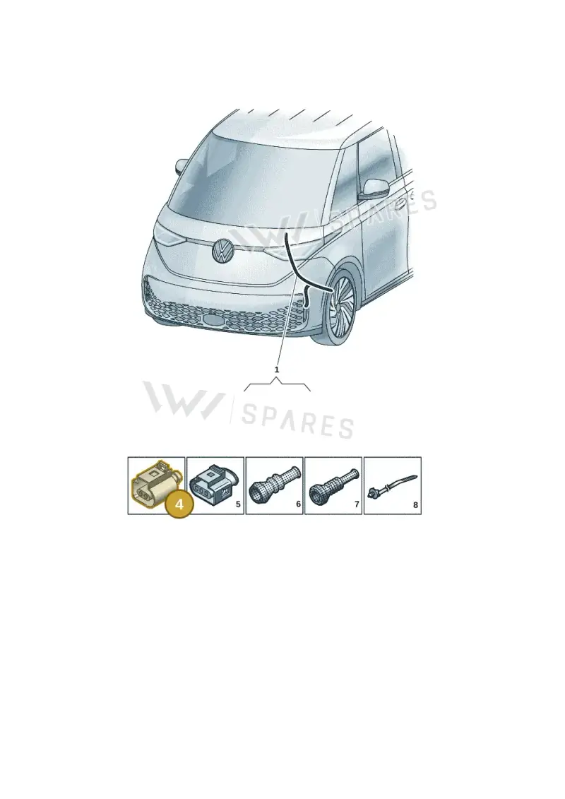 6E0973702 — Volkswagen ID.Buzz (2022-) diagram 15a971500, position 4