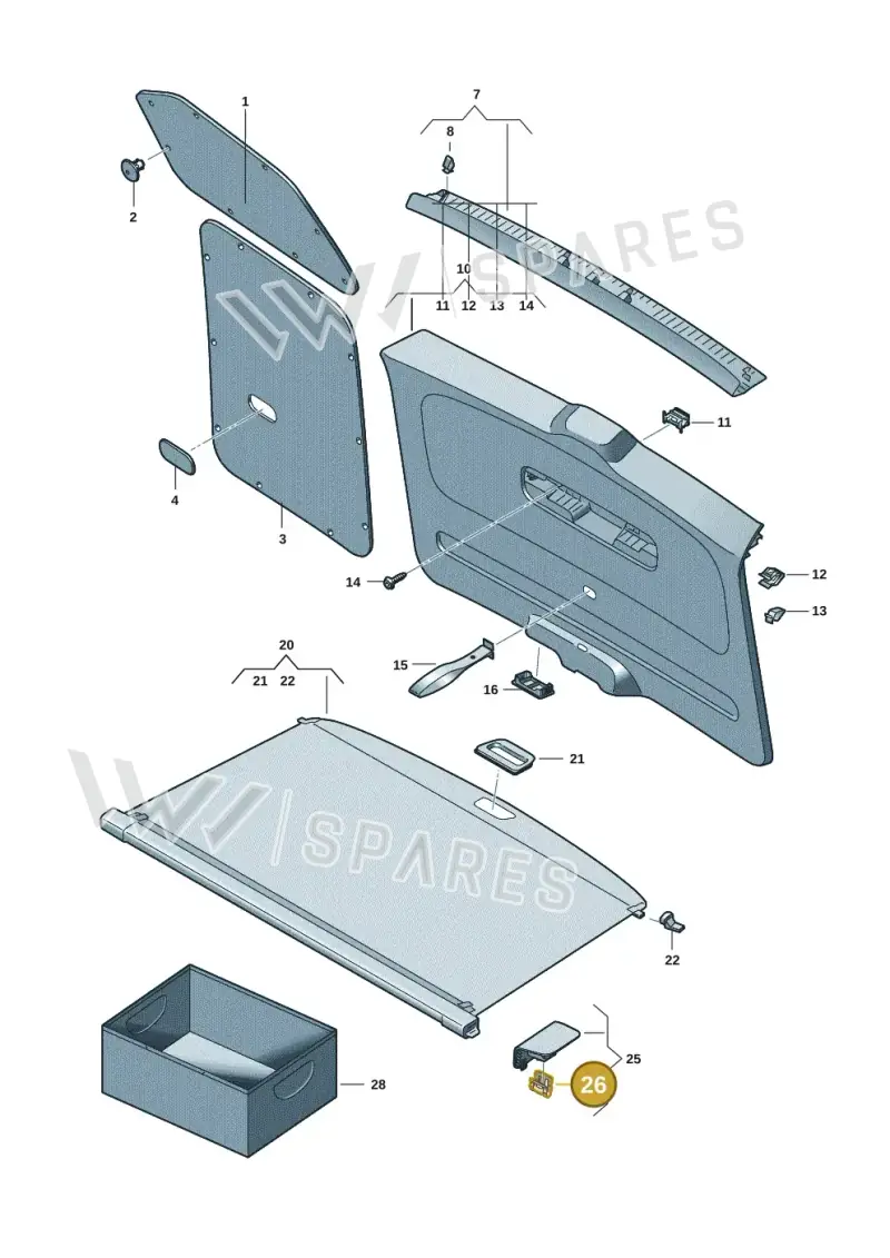 6K0867331B — Volkswagen ID.Buzz (2022-) diagram 15a867800, position 26