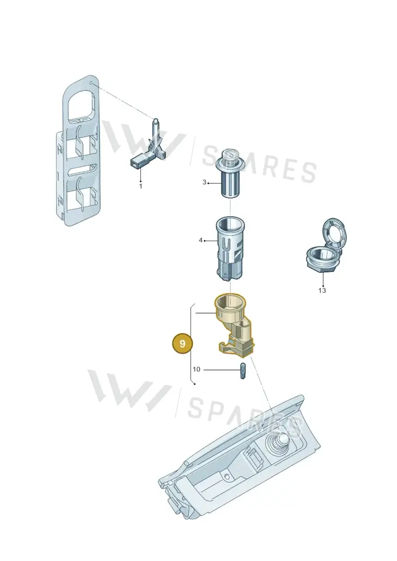 6K0919341 — Volkswagen Tiguan (2009-2019) diagram 688919200, position 9