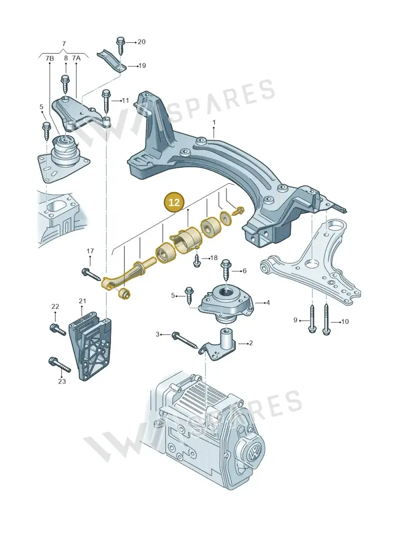 6N0199851AJ — Volkswagen LUPO/3L TDI (2003-2005) diagram 158199200, position 12
