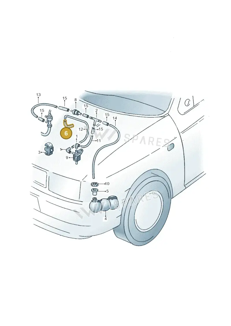 6N0820641A — Volkswagen CADDY-KOMBI/KASTENW.   06> (2005-) diagram 138820400, position 6