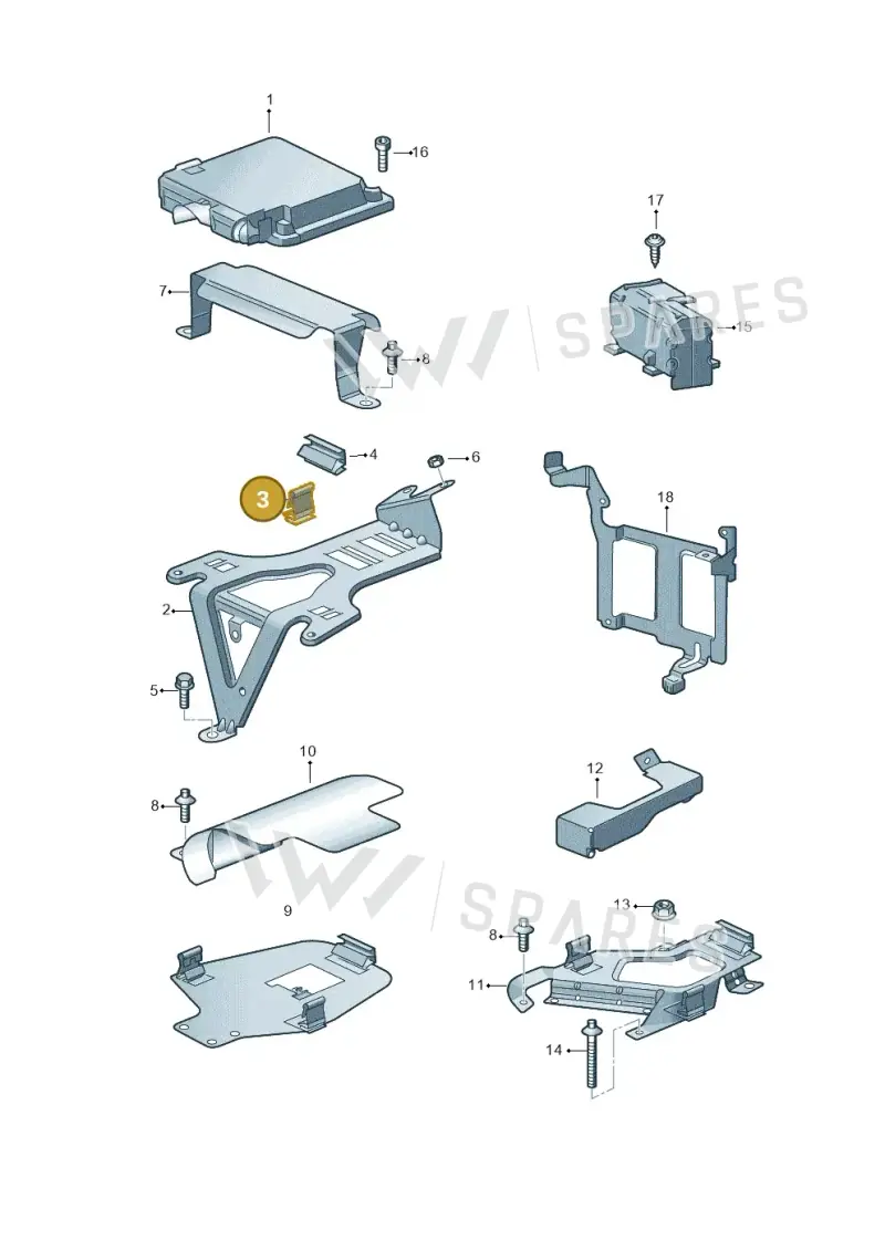 6N0906356 — Volkswagen Touareg                08> (2007-) diagram 274906200, position 3