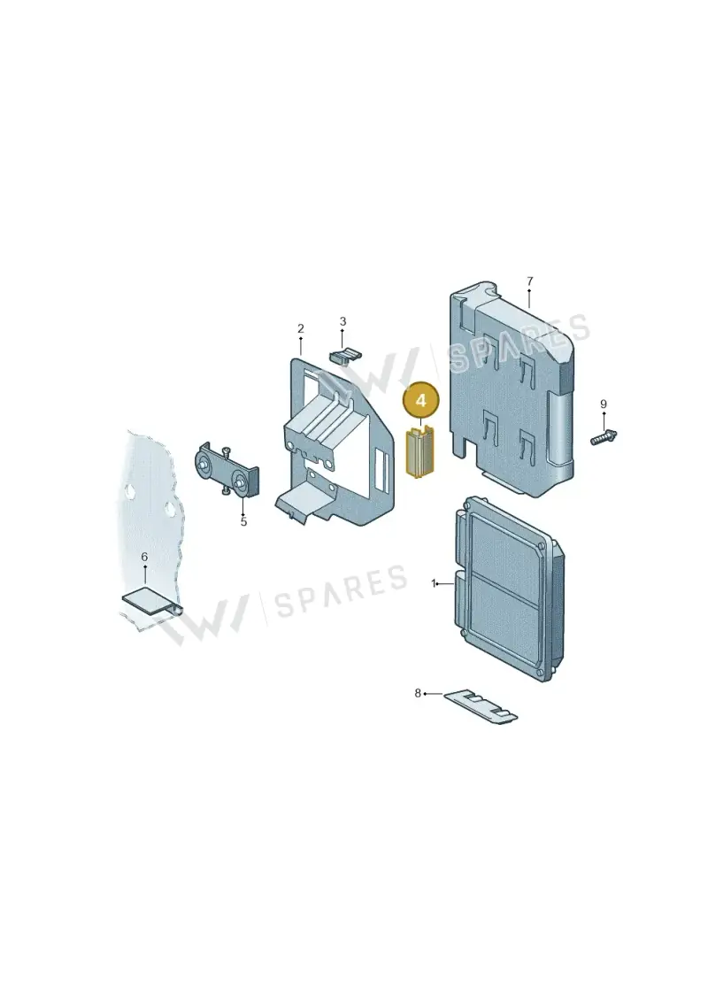6N0906356A — Volkswagen POLO (2005-) diagram 253906250, position 4