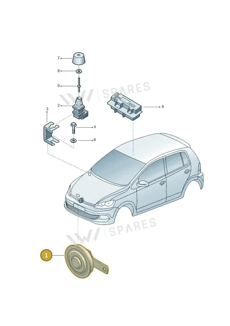 6N0951101L — Volkswagen Crossfox (2014-2021) diagram 558951200, position 1