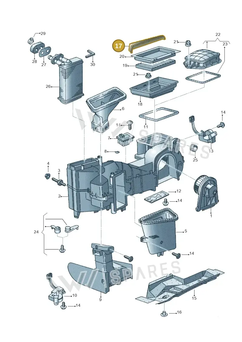 6N1815645A — Volkswagen CADDY-KOMBI/KASTENW.   06> (2005-) diagram 238819200, position 17