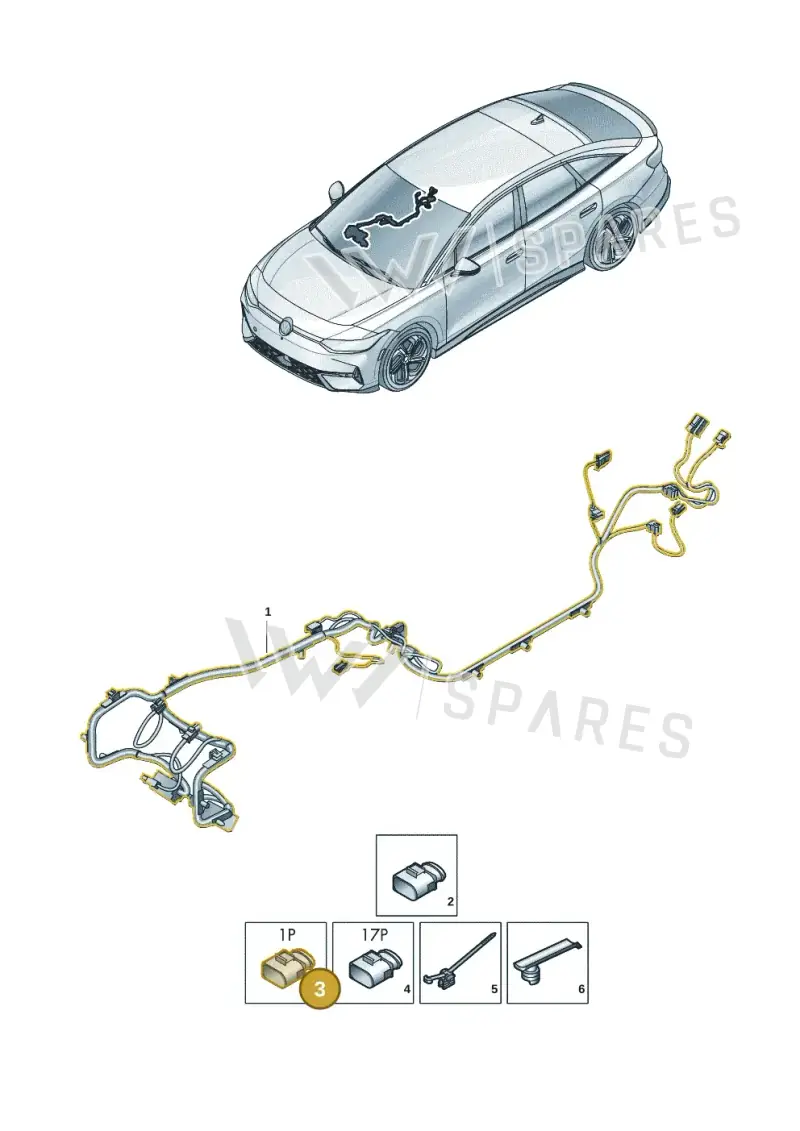6Q0035575 — Volkswagen ID.7 Limousine Pro (2023-) diagram 14b972170, position 3