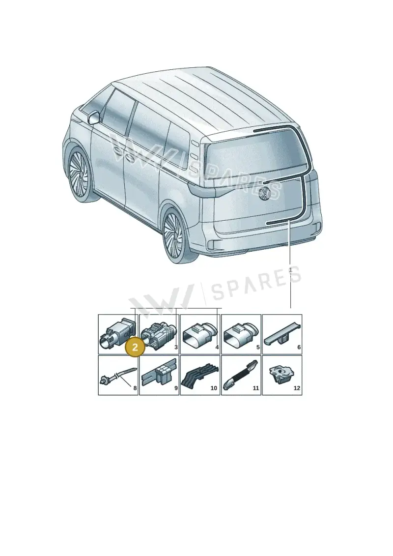 6Q0035575 — Volkswagen ID.Buzz (2022-) diagram 15a972820, position 2