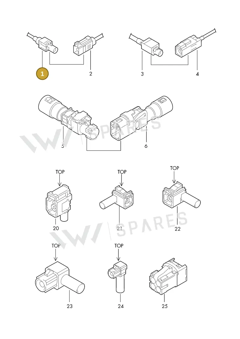6Q0035575A — Volkswagen 1J0 platform diagram 198035210, position 1