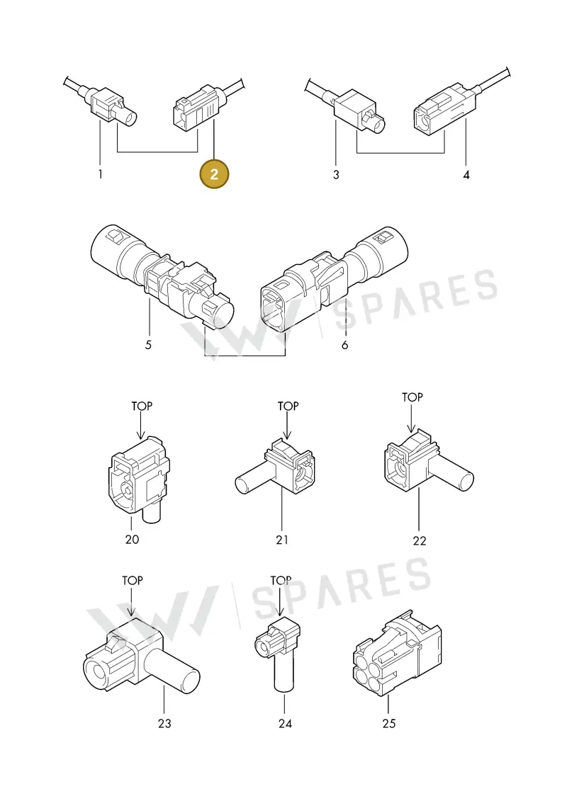 6Q0035576C — Volkswagen 1J0 platform diagram 198035210, position 2