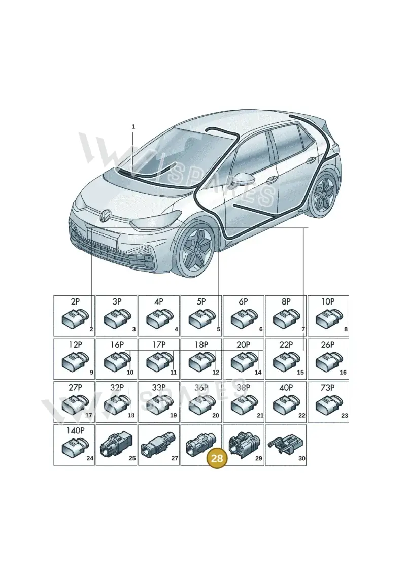 6Q0035576K — Volkswagen ID.3 Pro (2019-2024) diagram 10a971090, position 28