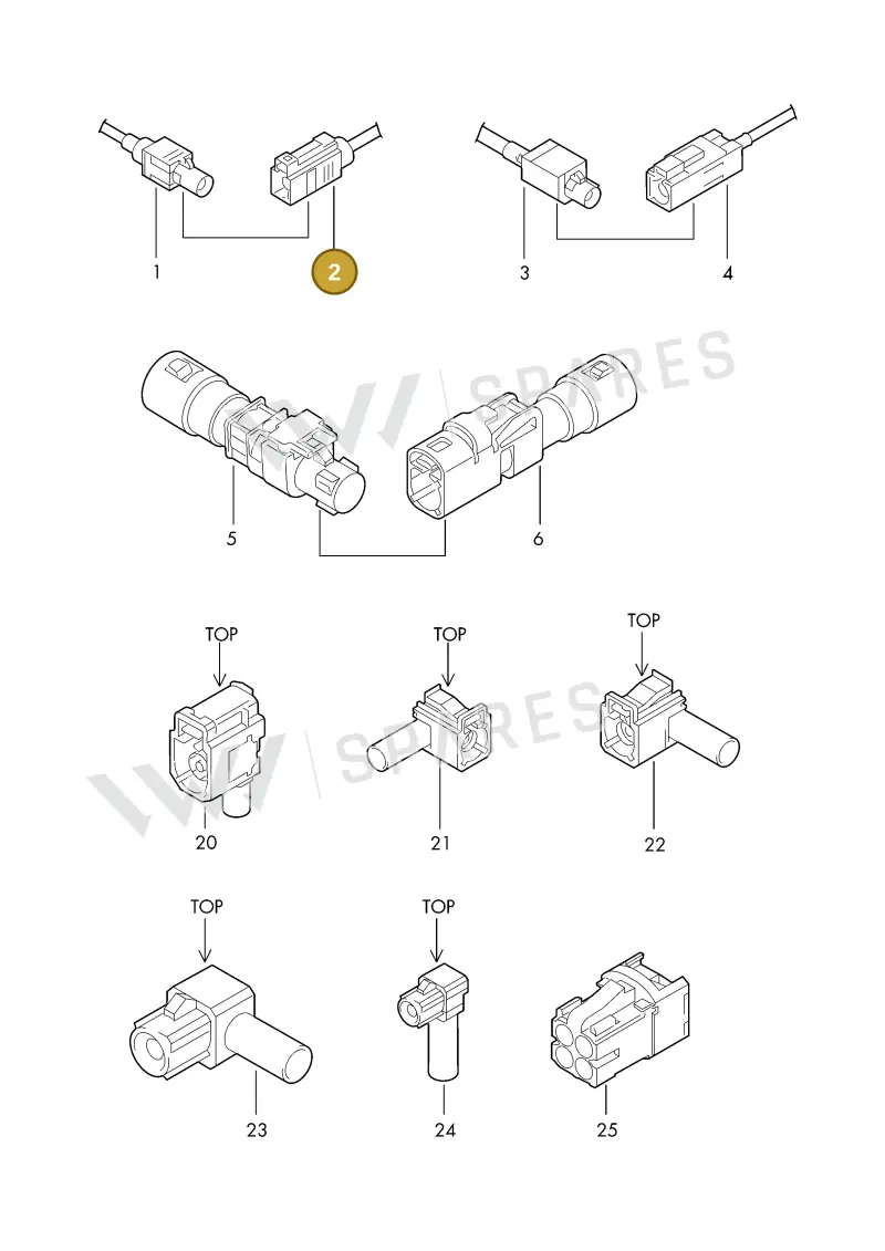 6Q0035576N — Volkswagen 1J0 platform diagram 198035210, position 2
