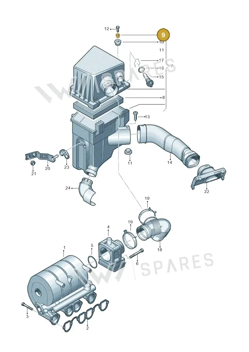 6Q0129266 — SEAT CORDOBA                06> (2005-) diagram 253129250, position 9