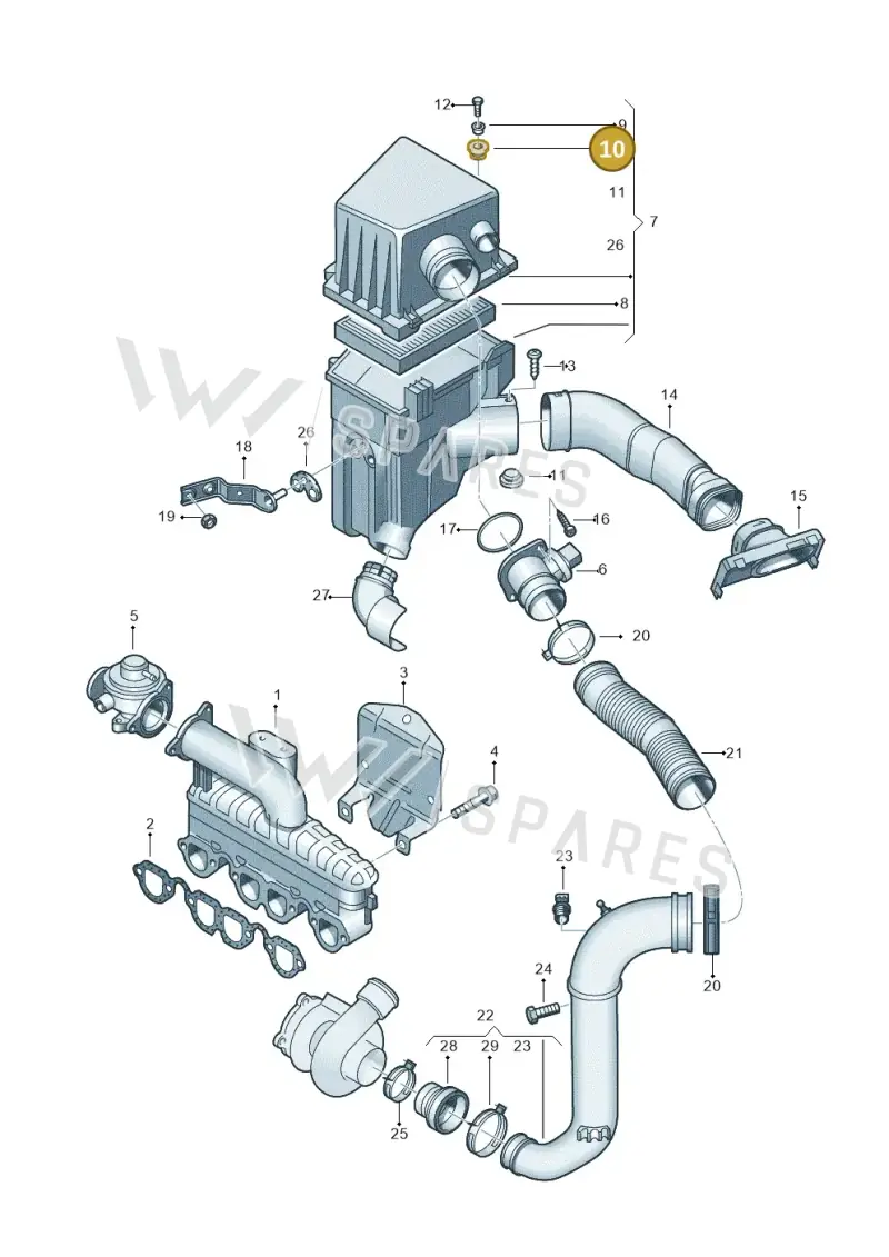 6Q0129669 — Skoda ROOMSTER               06> (2006-) diagram 225129300, position 10