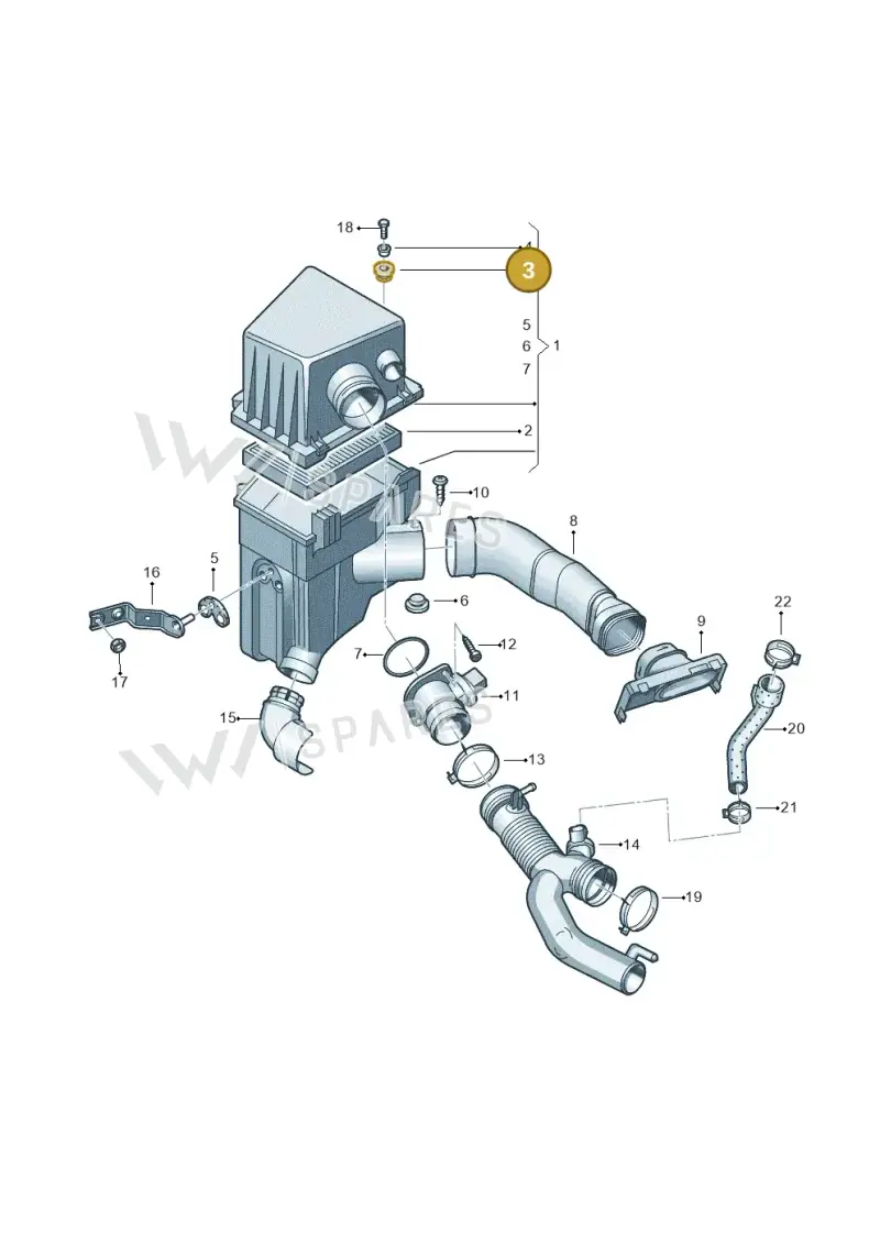 6Q0129669 — SEAT Ibiza (2012-) diagram 225129350, position 3