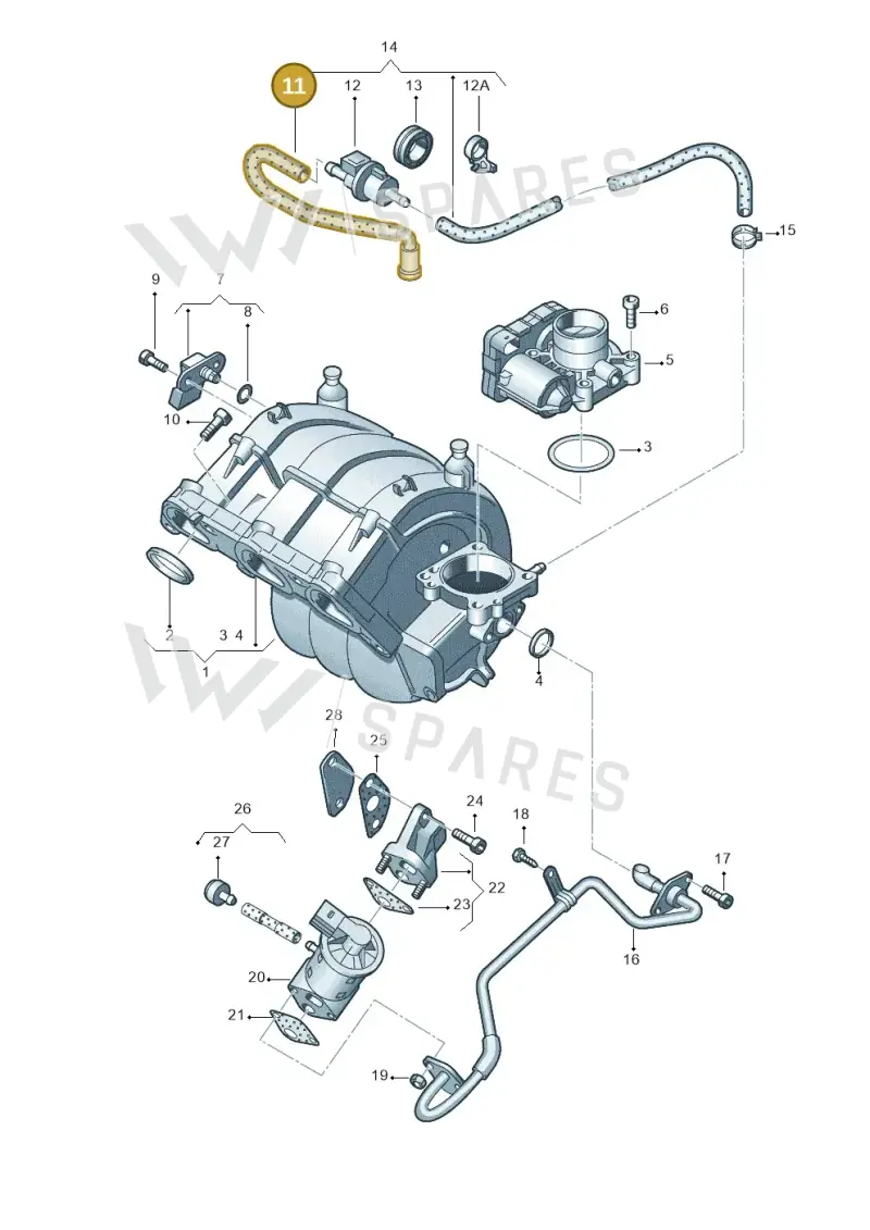 6Q0133366F — Skoda FABIA/COMBI            05> (2004-) diagram 453133200, position 11