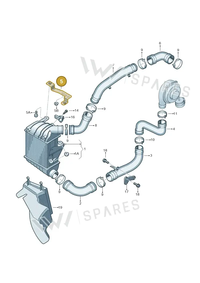 6Q0145808C — Volkswagen POLO (2005-) diagram 253145400, position 5