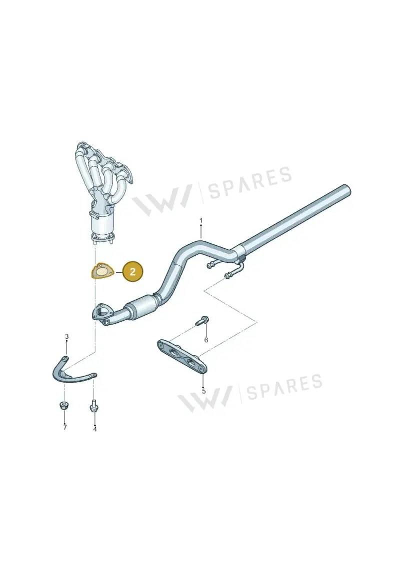6Q0253115A — Volkswagen Jetta 1.6 (2014-2018) diagram 775253530, position 2