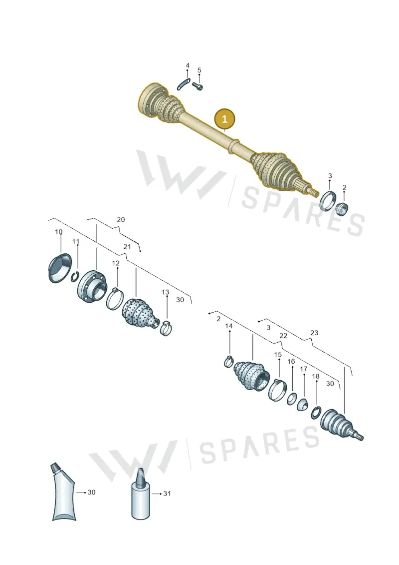 6Q0407271CE — Volkswagen Polo (2008-2009) diagram 672407550, position 1