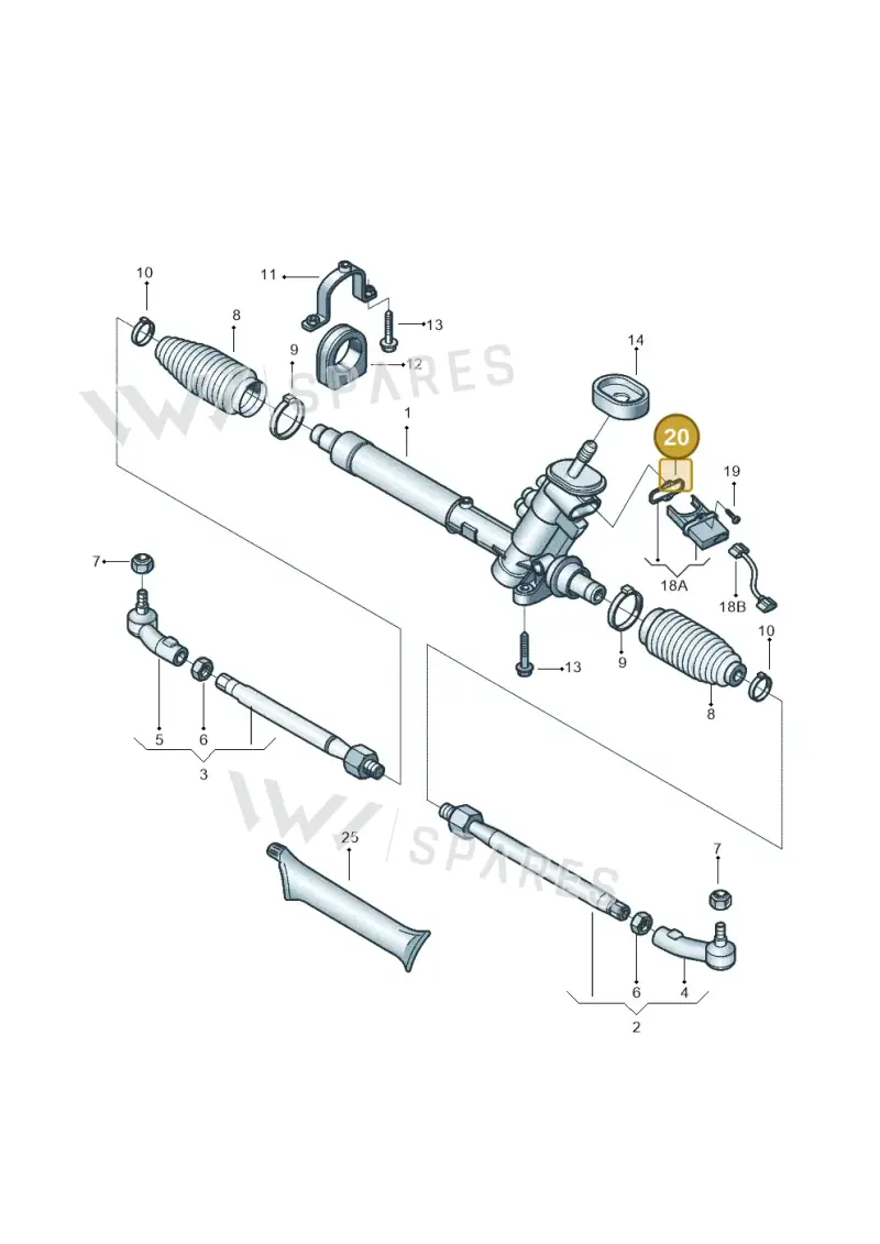 6Q0423115F — Volkswagen FOX                  M.05> (2005-) diagram 370423040, position 20