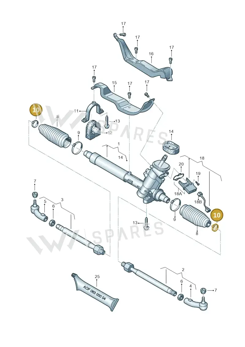 6Q0423933B — Volkswagen Polo (2011-2014) diagram 253423400, position 10
